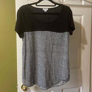 Splendid black and white top‎ size medium